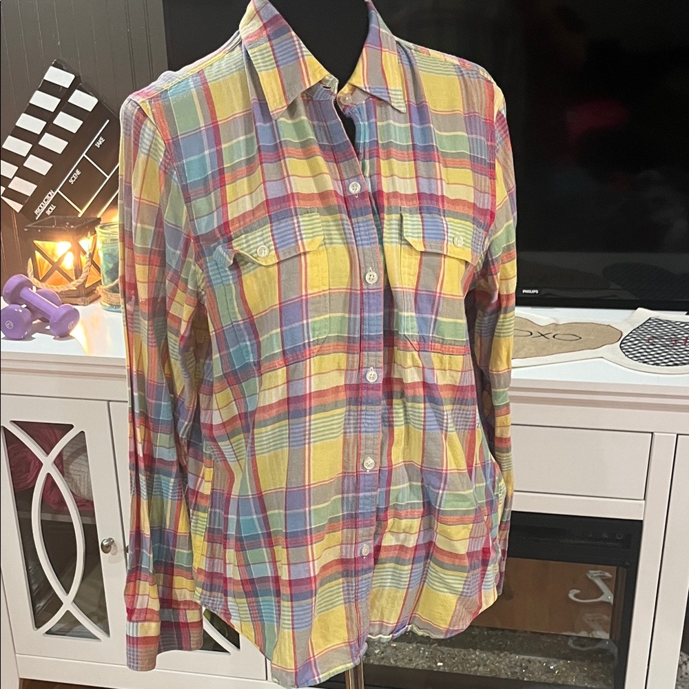 Chaps Multicolor Plaid Shirt